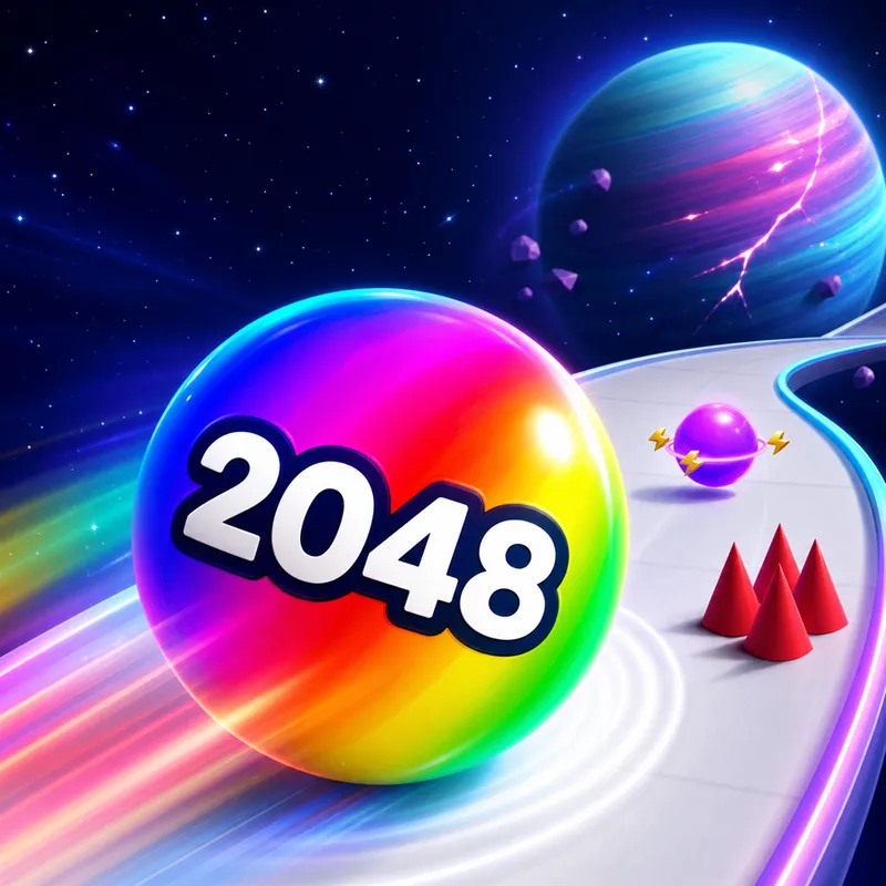 Ball Run 2048 Space