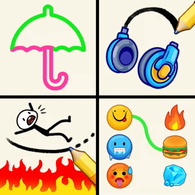 One Line Drawing Mini Games